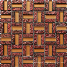 High Quality Red Orange Crystal Resin Mosaic for Wall Decoration